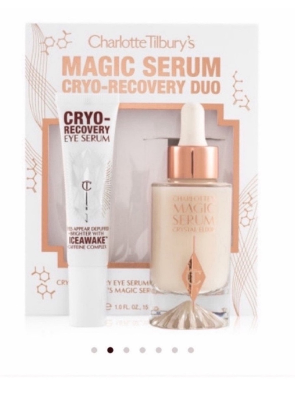 Charlotte Tilbury Magic Serum with Vitamin C and Cryo-Recovery eye serum set